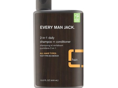 Every man jack, shampoing et revitalisant quotidien 2 en 1, santal - Every man jack For Discount