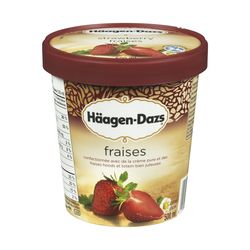 Crème glacée à saveur de fraises - Häagen-Dazs Cheap