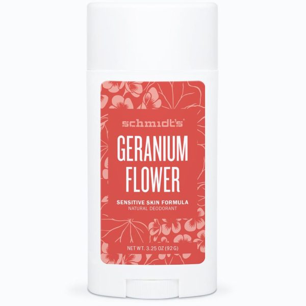 Schmidt s déodorant naturel, peau sensible fleur de géranium - Schmidt s Sale