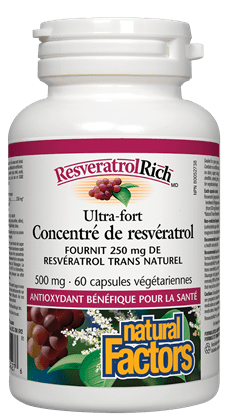 Concentré de resvératrol ultra-fort - Natural Factors Hot on Sale