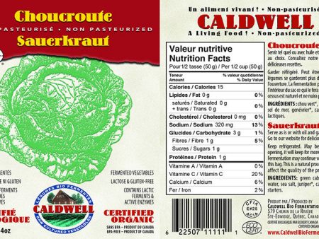 choucroute non pasteurisée - Caldwell For Sale