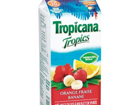 Jus de fruits Tropicana Orange banane et fraise - Tropicana Tropics Sale