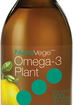 Omega 3 plant 500 mg - saveur citron - NutraVege Supply