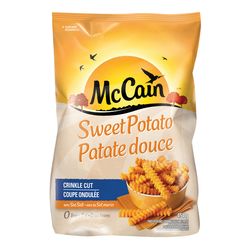 Frites de patate douce coupe ondulée au sel marin surgelées - McCain For Discount