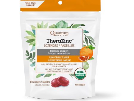 Therazinc pastilles, saveur d orange sanguine fait avec gluconate de zinc - Quantum Health Sale