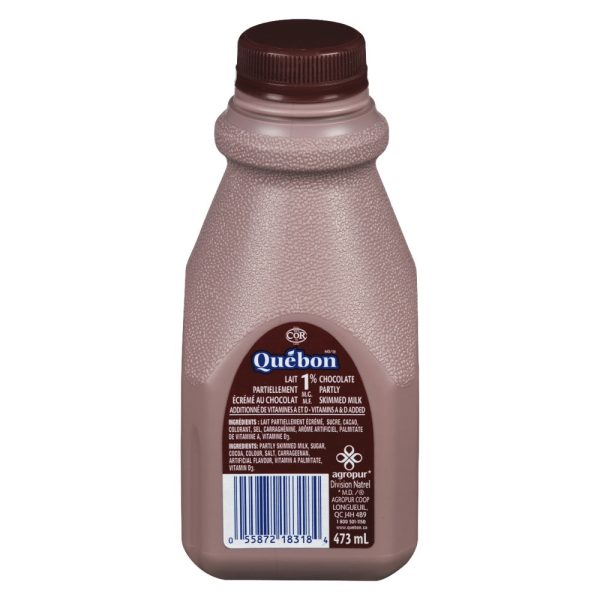 Lait au chocolat(1% M.G.) (contenant plastique) - Quebon Online