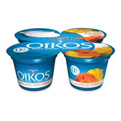 Yogourt grec aux pêches et aux mangues 2 %, Oikos - Danone Online