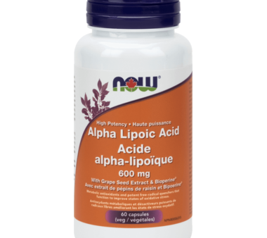 Acide alpha-lipoïque 600 mg - Now Foods Online Sale