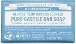 Savon en barre de castille pur - Non Parfumé pour bébé - Dr Bronner s Online Hot Sale