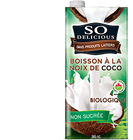 Boissons à la noix de coco biologique non sucrée - So Delicious For Cheap