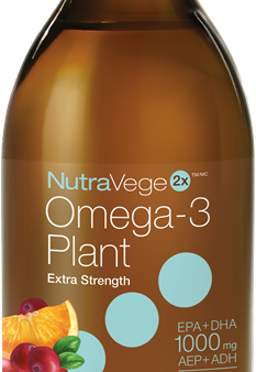 Omega 3 plant extra fort 500 mg - saveur canneberge et orange - NutraVege Online Sale