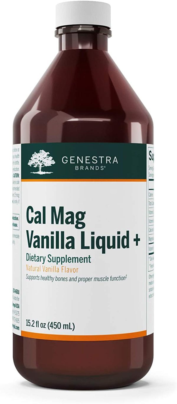 Calcium et magnésium liquide à la vanille - Genestra Brands Online now