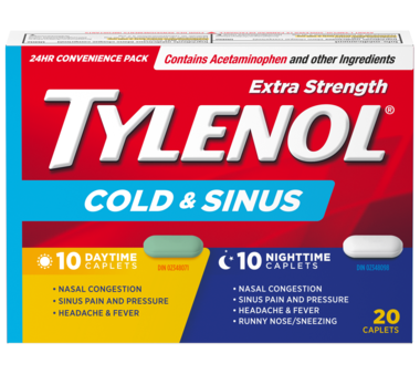 Tylenol Rhume et Sinus Extra fort 10 comprimés jour + 10 comprimés nuit - Tylenol Hot on Sale