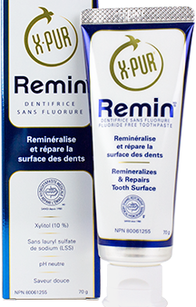 X-pur Remin, dentifrice sans fluorure, reminéralisant et réparateur - Remin Supply