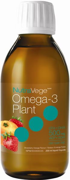 Omega 3 plant 500 mg - saveur fraise - NutraVege For Discount