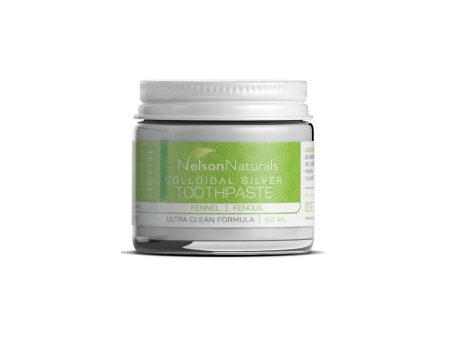 Colloidal silver toothpaste fennel - Nelson Naturals Online now