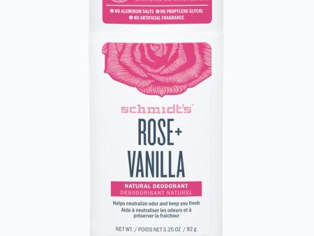 Deodorant naturel, parfum rose et vanille - Schmidt s Fashion