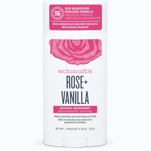 Deodorant naturel, parfum rose et vanille - Schmidt s Fashion