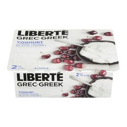 Yogourt à la cerise noire 2 %, Grec - Liberté Supply