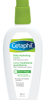 Lotion hydratante quotidienne (à l acide hyaluronique) pour le visage - peau normale à sèche - Cetaphil For Cheap