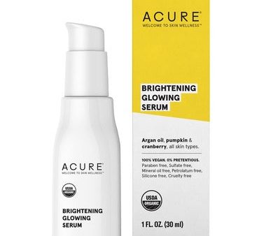 Sérum éclaircissant Brightening - Huile d argan, citrouille et canneberge, tous types de peaux - Acure Sale