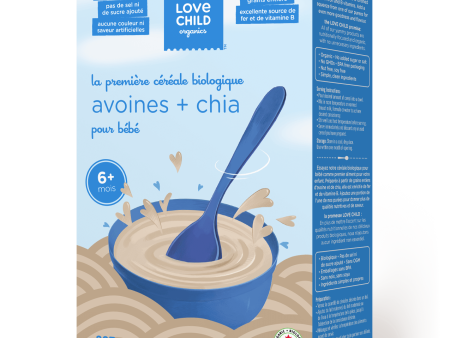 Céréales bio pour bébé à l’avoine et chia - Love Child Organic Hot on Sale