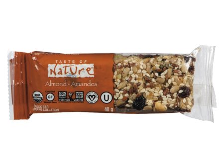 Barres tendres avec amandes biologiques - Taste of Nature Discount