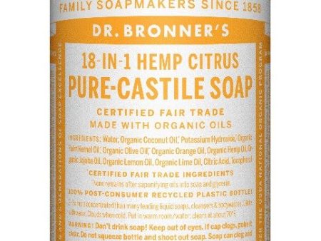 Savon de Castille Pur Liquide - Agrumes - Dr. Bronner s on Sale