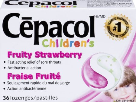 Pastille fraise fruité, soulagement du mal de gorge et action bactérienne - Cépacol children s Online Sale