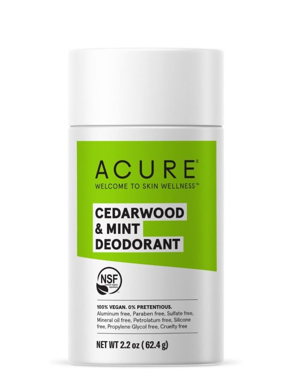 Acure, déodorant vegan cedar et menthe - Schmidt s Sale