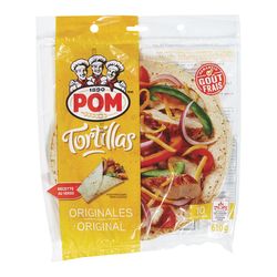 Tortillas de 10 po à saveur originale - Pom Discount