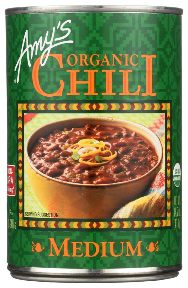 Chili bio mi-fort avec tofu - Amy’s Discount