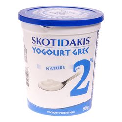 Yogourt grec nature 2 % - Skotidakis Discount