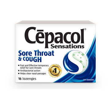 Pastille pour le mal de gorge et toux, soulagement temporaire rapide et efficace du mal de gorge - Cépacol sensations Cheap