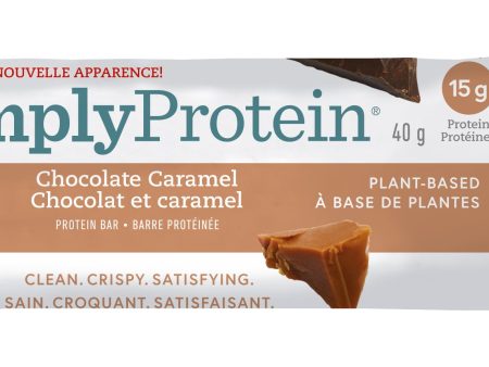 Barre protéinée vegan au chocolat et caramel - Simply protein Discount