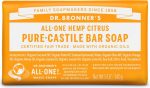 Savon en barre de castille pur - Agrumes - Dr Bronner s Online