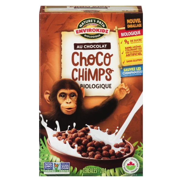 Céréales Choco chimps au chocolat sans gluten - Nature s Path Envirokidz Discount