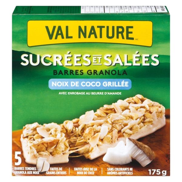 Barres tendres granola à la noix de coco grillée - Val Nature on Sale