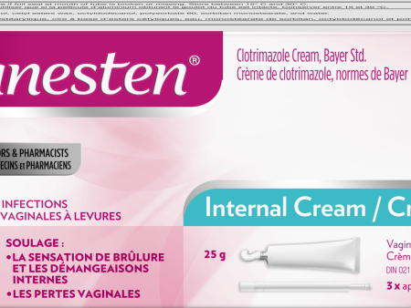 Crème interne 3 jours Canesten contre les infections vaginales à levure - CANESTEN Discount