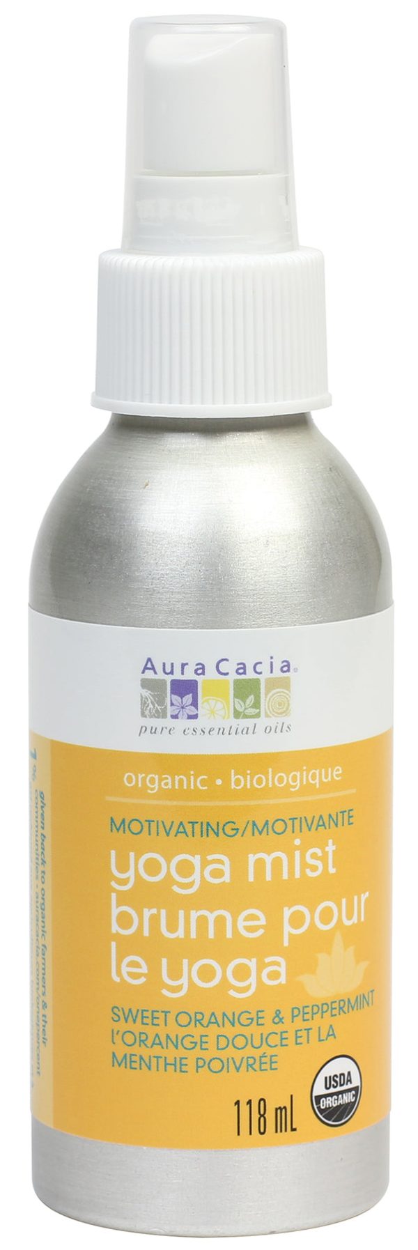 Brume pour le yoga à l’orange douce et menthe poivrée - Auracacia Cheap