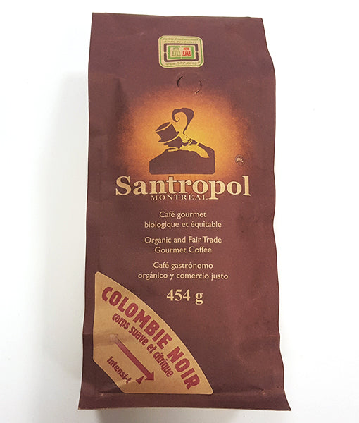 Café gourmet bio colombie mi-noir corps suave et citrique - Santropol Montréal Discount