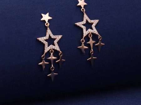 Dazzling star earrings(Silver) Hot on Sale