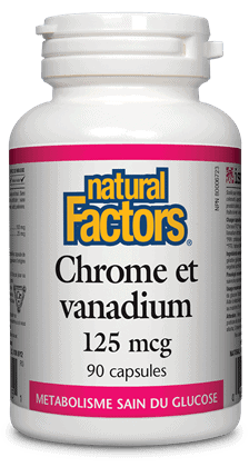 Chrome et Vanadium 125 mcg - Natural Factors Online Sale