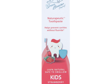 Dentifrice naturapeutique 100% naturel  sans fluorure pour enfant à la fraise - The green beaver company For Sale