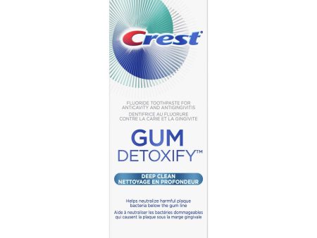 Crest gum detoxify, dentifrice au fluorure contre la carie et gingivite - Crest Sale