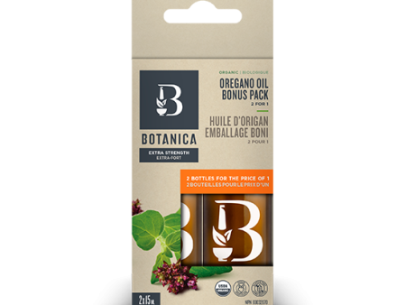 Botanica - huile d’origan biologique (extra fort) (2 pour 1) - Botanica Online now