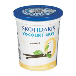 Yogourt grec probiotique à la vanille 0 % - Skotidakis For Sale