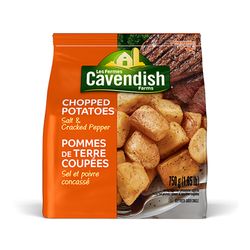 Pommes de terres coupées au sel et poivre concassé surgelées - Les Fermes Cavendish Online