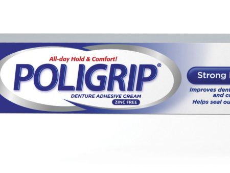 Poligrip, crème adhésive pour dentier sans zinc - Poligrip Hot on Sale