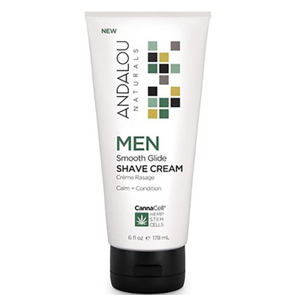 Crème de rasage pour hommes - Andalou naturals For Discount